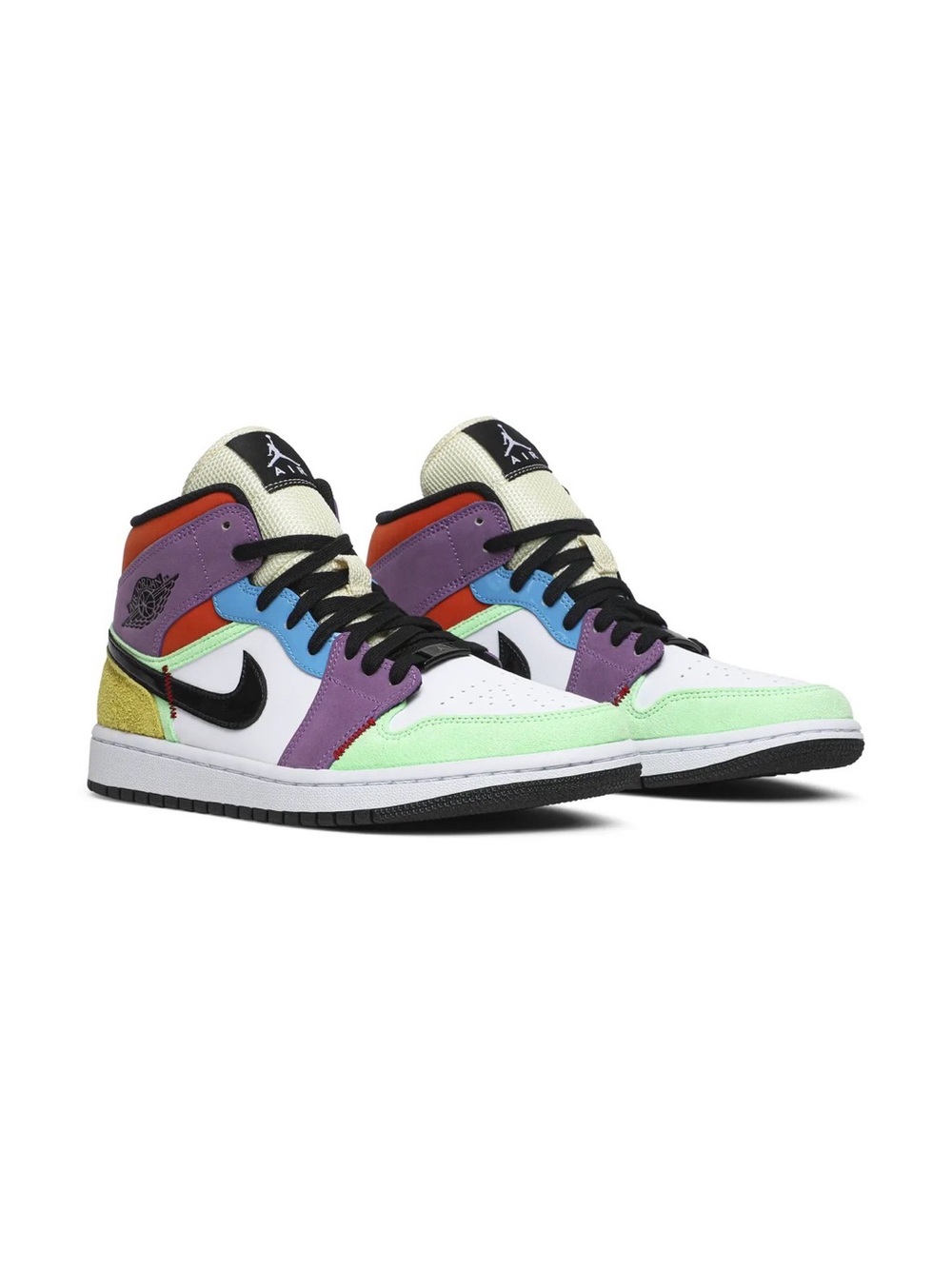 Women’s Nike Air Jordan 1 Mid SE 'Lightbulb' Hightop Sneakers 8